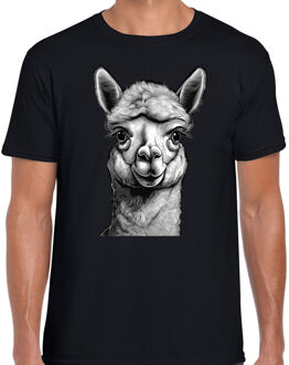 BD Cadeau T-shirt heren - boerderijdieren liefhebber - alpaca 2XL
