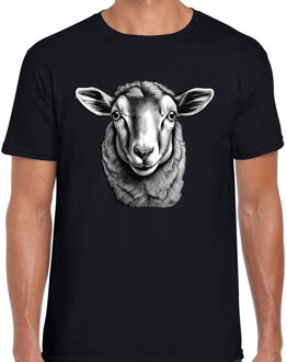 BD Cadeau T-shirt heren - boerderijdieren liefhebber - schaap L