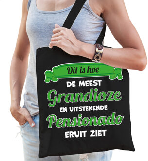 BD Cadeau tas dames - Pensioen - leukste collega - katoen - 42 x 38 cm