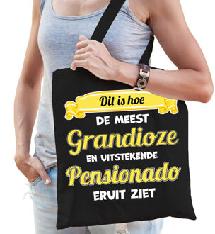 BD Cadeau tas dames - Pensioen - leukste collega - katoen - 42 x 38 cm