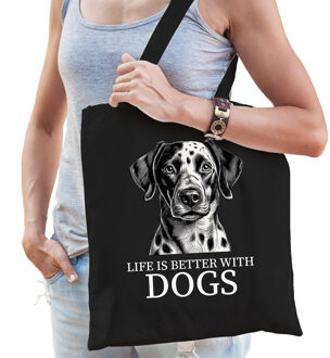 BD Cadeau tas voor hondenliefhebbers - zwart - Dalmati?r hond