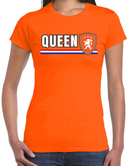 BD EK / WK supporter T-shirt - dames - Queen - schild / leeuw / vlag XXL (45-48)