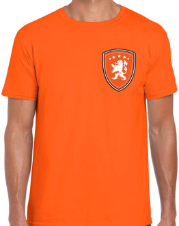 BD EK / WK supporter T-shirt - heren - oranje - schild - Leeuw S