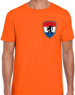 BD EK / WK supporter T-shirt - heren - oranje - schild - Leeuw / vlag 2XL