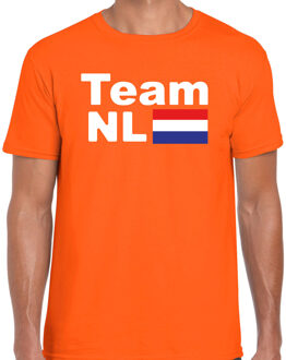 BD EK / WK supporter T-shirt heren - oranje - Team NL - Holland vlag XXL (45-48)