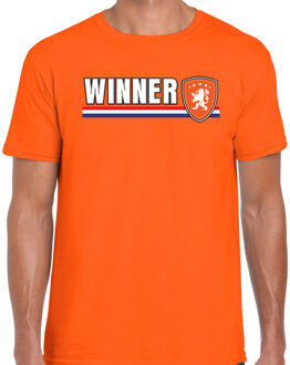 BD EK / WK supporter T-shirt - heren - oranje - Winner - Leeuw M
