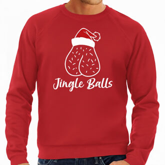 BD Foute humor Kersttrui / sweater heren - jingle balls - kerstmuts S