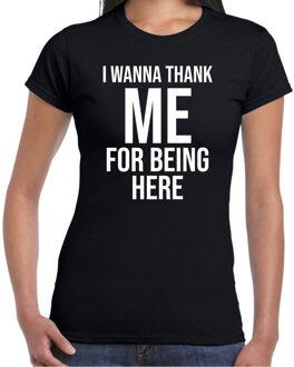 BD Foute party T-shirt voor dames - zwart - I wanna thank me for being XS