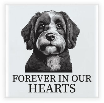 BD Herdenkings cadeau tegel - hondenliefhebber - Labradoodle hond