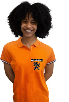 BD Oranje supporter poloshirt dames - oranje - Holland Leeuw M