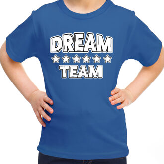 BD Sport T-shirt jongens/meisjes - Dream team - blauw - sportdag M (134-140)