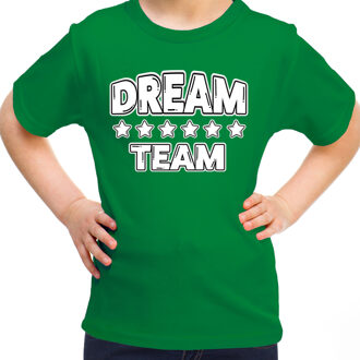 BD Sport T-shirt jongens/meisjes - Dream team - groen - sportdag M (134-140)