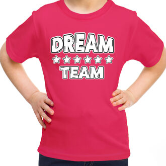 BD Sport T-shirt jongens/meisjes - Dream team - roze - sportdag S (122-128)