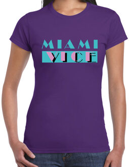BD Toppers T-shirt dames - paars - Miami Vice - The Summer is Magic XS