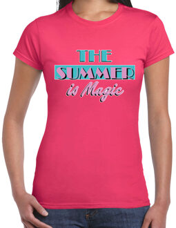 BD Toppers T-shirt dames - The summer is Magic - roze - Miami Vice XS