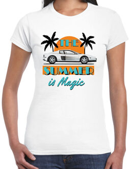 BD Toppers T-shirt dames - The summer is Magic - wit - Miami auto M