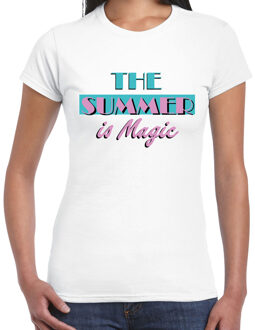 BD Toppers T-shirt dames - The summer is Magic - wit - Miami Vice XL