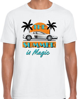 BD Toppers T-shirt heren - The summer is Magic - wit - Miami auto XL