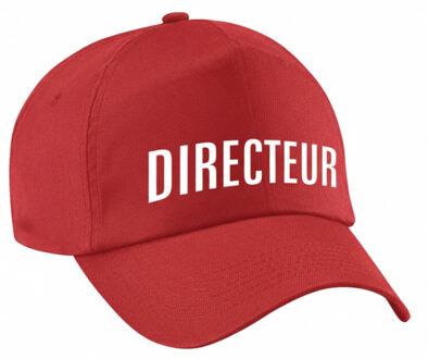 BD Verkleed petje - Directeur - rood - volwassenen - baseball cap