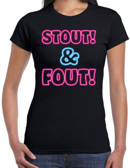 BD Verkleed T-shirt dames - zwart - stout en fout - fout/goud/stout XS