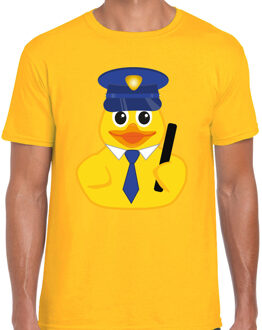 BD Verkleed T-shirt heren - badeend politie - foute party/themafeest S
