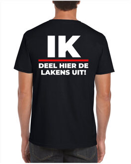 BD Verkleed T-shirt heren - IK deel hier de lakens uit! - baas/collega M