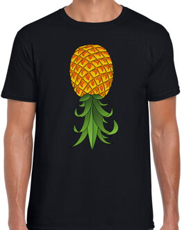 BD Verkleed T-shirt heren - omgekeerde ananas - foute party/themafeest M
