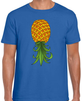 BD Verkleed T-shirt heren - omgekeerde ananas - foute party/themafeest XL
