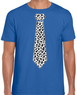 BD Verkleed T-shirt heren - voetbal stropdas - supporter EK / WK 2XL