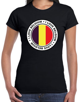 BD Verkleed T-shirt voor dames - Belgie - zwart - supporter M