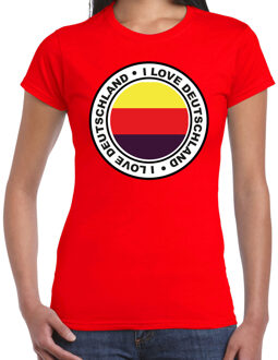BD Verkleed T-shirt voor dames - Duitsland - rood - supporter S