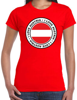 BD Verkleed T-shirt voor dames - Oostenrijk - rood - supporter XL