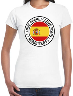BD Verkleed T-shirt voor dames - Spanje - wit - supporter S
