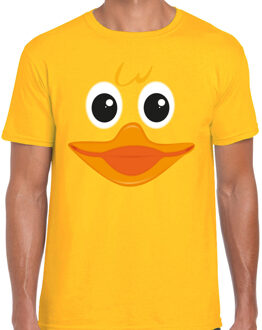 BD Verkleed T-shirt voor heren - badeend - geel - themafeest/Carnaval L