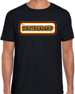 BD Verkleed T-shirt voor heren - Duitsland - zwart - voetbal supporter 2XL