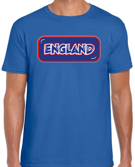 BD Verkleed T-shirt voor heren - Engeland - blauw - voetbal supporter L