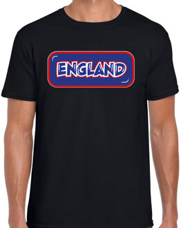 BD Verkleed T-shirt voor heren - Engeland - zwart - voetbal supporter M