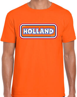 BD Verkleed T-shirt voor heren - Holland - oranje - voetbal supporter S