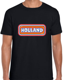 BD Verkleed T-shirt voor heren - Holland - zwart - voetbal supporter M