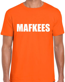 BD Verkleed T-shirt voor heren - MAFKEES - oranje - carnaval / party 2XL
