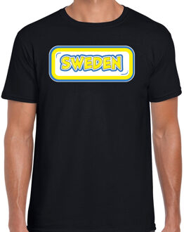 BD Verkleed T-shirt voor heren - Zweden - zwart - voetbal supporter 2XL