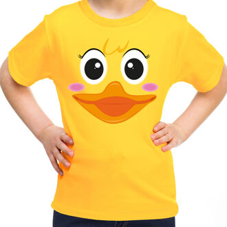 BD Verkleed T-shirt voor meisjes - badeendje Girly - geel - Carnaval XS (110-116)