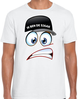BD Vrijgezellenfeest T-shirt heren - Ik ben de Sjaak - wit - trouwen 2XL