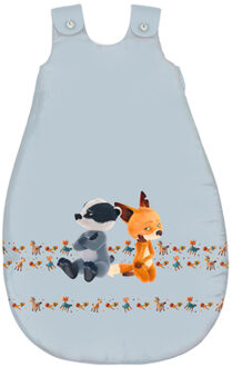 be bella vital Slaapzak Mama Fox & Papa Badger boos het hele jaar door Blauw