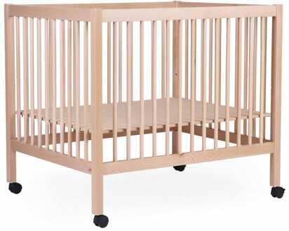 Béaba CHILDHOME Kinderbox 97 natuurlijk 75 x 95 cm + wielen Wit