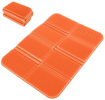 Beach Camping Mat Opvouwbare Draagbare Kleine Picknick Matten Waterdicht Vochtbestendige Pad Outdoor Xpe Vouwen Kussen Strand Deken Oranje
