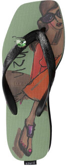 Beach cocktail girl mid heel groen - maat 39-40