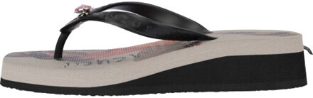 Beach cocktail girl mid heel taupe - 43