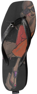 Beach cocktail girl mid heel zwart - maat 43