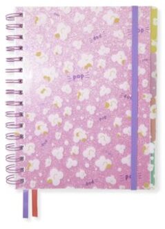 Beach happy collegeblok 4 in 1, formaat a5, gelinieerd, pak à 2 stuks